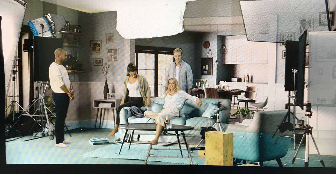 DANZKA-Vodka – Making of – Blick auf Studiomonitor